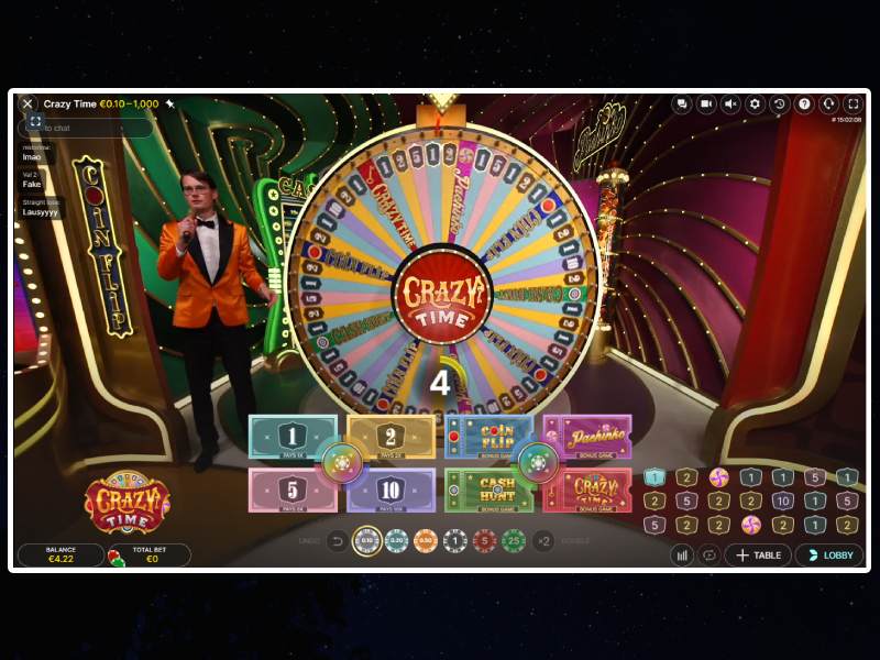 Funciones del juego Crazy Time Funciones del juego Crazy Time